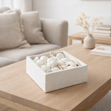 J-Line Box Carré Coquillages Blanc en situation
