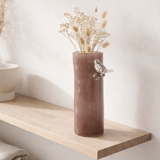 Vase Oiseau Sur Branche Grand en situation