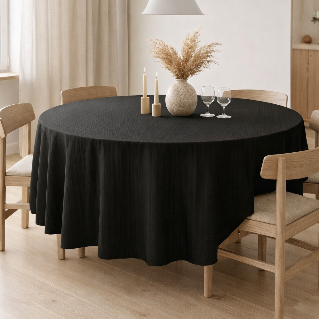 Nappe J-Line Tergal - textile - noir en situation