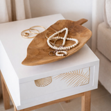 Plateau bol J-Line - bois - naturel - petit en situation