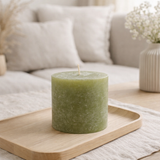 Bougie cylindrique J-Line Grass - vert - 64U en situation
