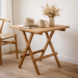 Table d'Appoint Bilbao - Naturel, Teck, 50x50x50 cm en situation