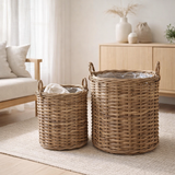 Paniers Indo - Rotin Kubu - Lot de 2 en situation