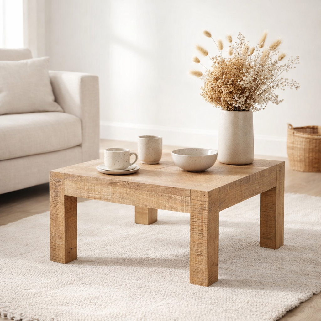 Table basse 60x60 cm en situation
