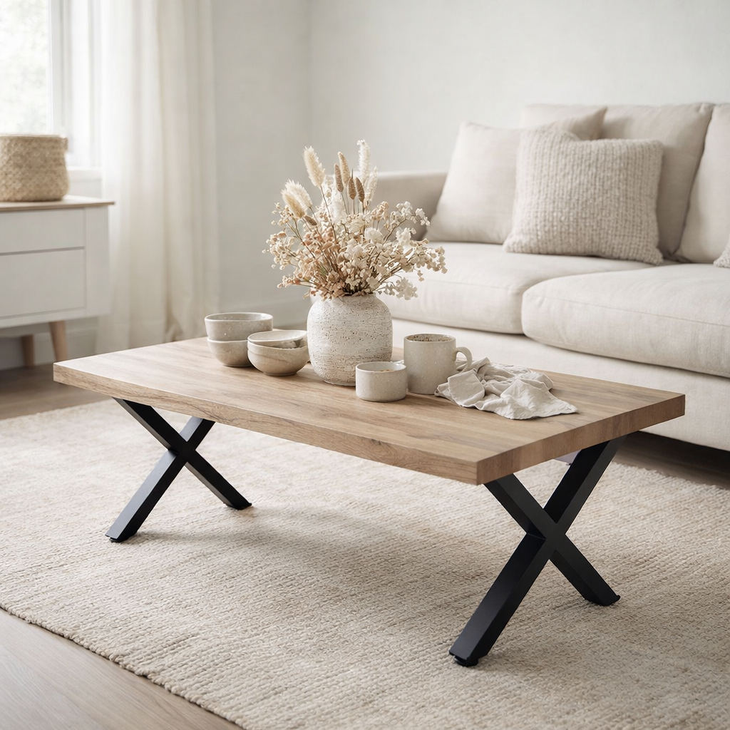 Table basse 120x60x40cm en situation