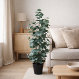 Plante artificielle feuille d'eucalyptus grande en situation