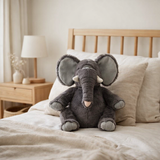 J-Line Peluche Éléphant Polyester Gris Moyen en situation