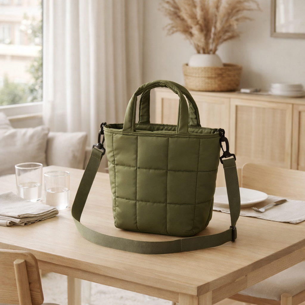 Budva Sac isotherme, polyester, vert, 24x12,5x37 cm en situation