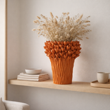 J -line Vase Ambrosia - Céramique - Orange - Large - Ø 35 cm en situation