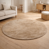 Tapis Miami - Sable, 100% Polyester, Ø160 cm en situation