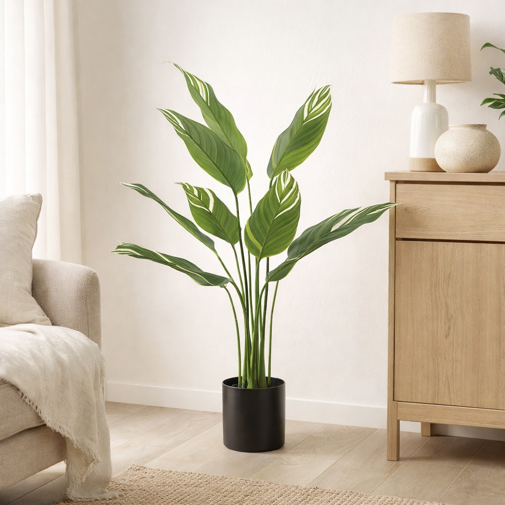 Plante artificielle Calathéa en situation