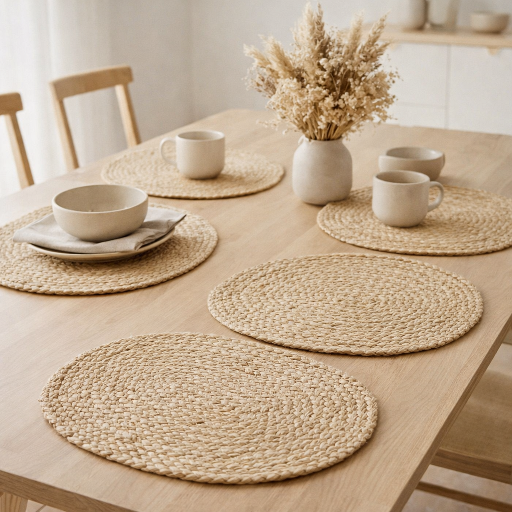Bombay Placemat - Natural, Jute, 35x45 cm - Ensemble de 4 en situation