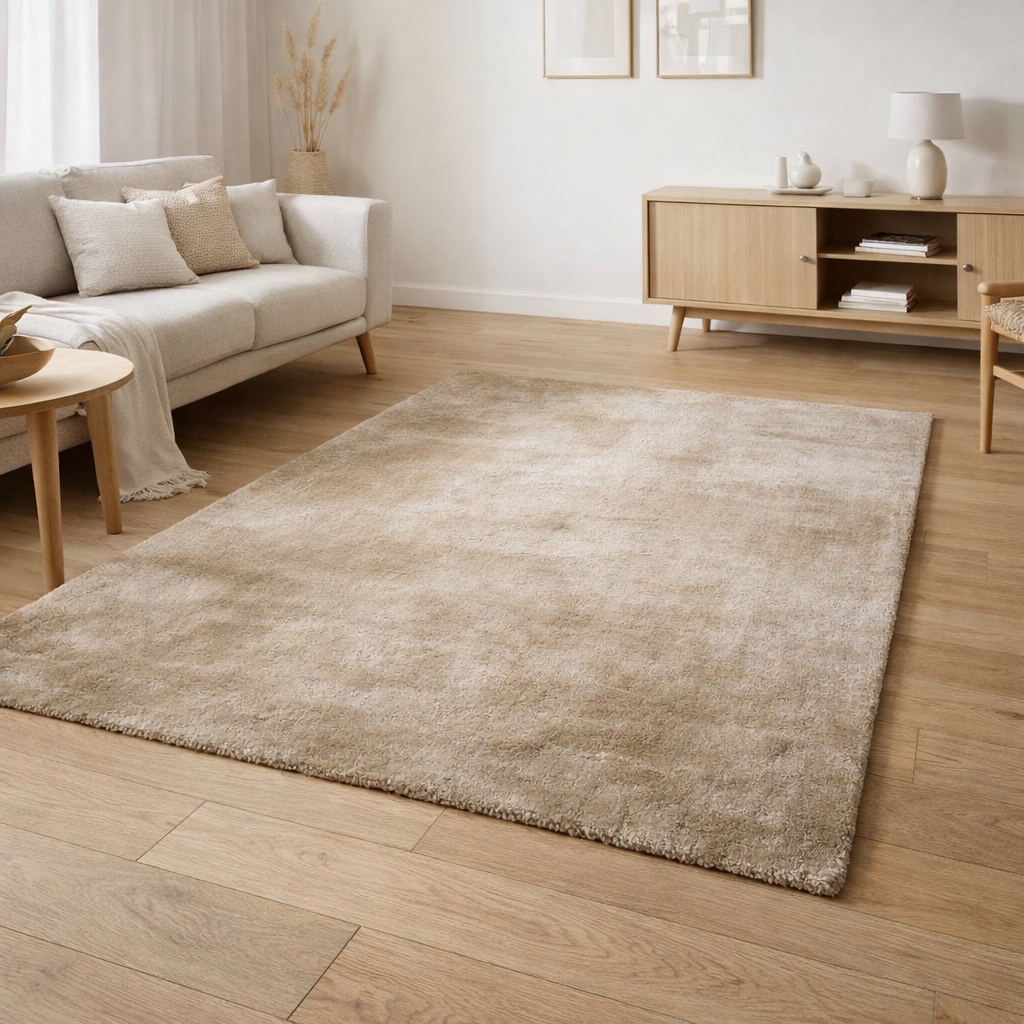 Tapis Miami - 100% Polyester, Sable - 160x230 cm en situation