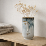 Vase - Bleu 2 Tons, Porcelaine, 9,5x17 cm en situation
