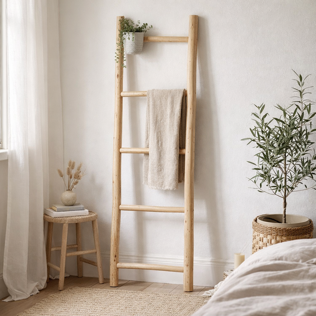 Échelle - Naturel, Teck, 50x150cm en situation