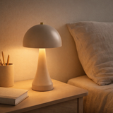 Lampe de table LED Liss - Lampe de table, rechargeable, sable en situation