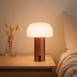 Soham LED Lamp - Lampe, rechargeable, blanc/cuivre en situation