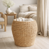 Panier Denia - Naturel, Jacinthe d'Eau, Ø34,5x34,5cm en situation