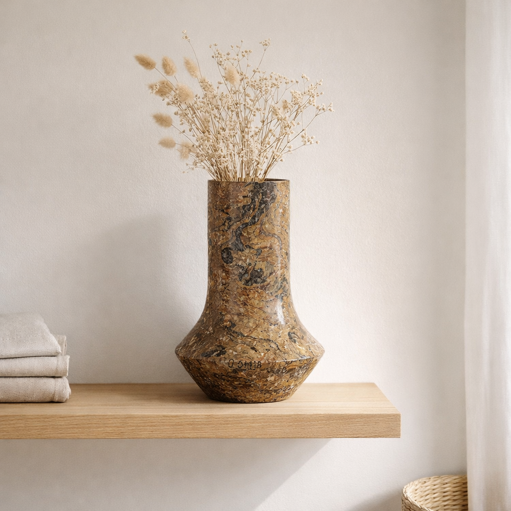 Vase Mosaïque Marbre en situation