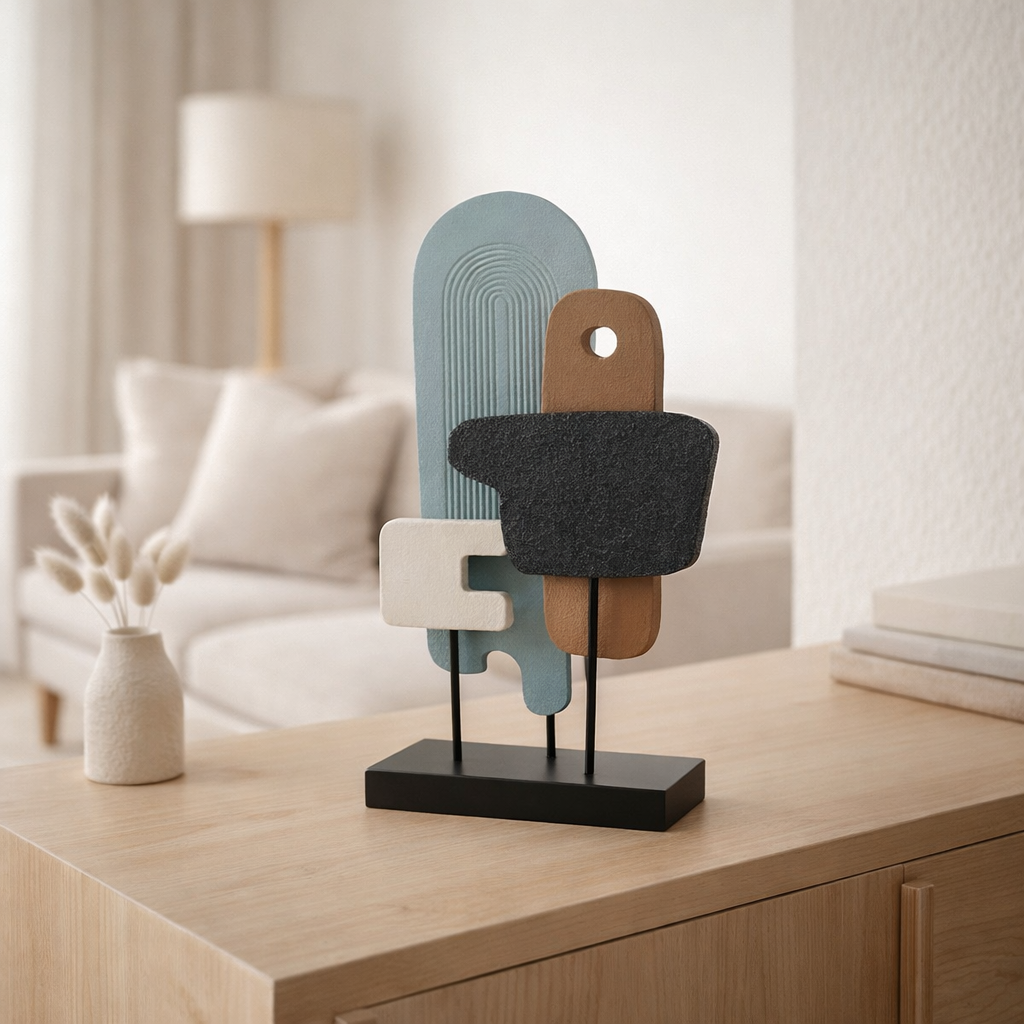 Statue Art Abstrait Petit en situation