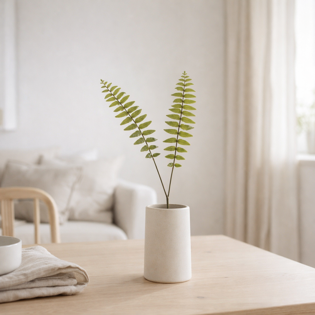 Branche de décoration J-Line Fern Boston - plastique - vert - S en situation