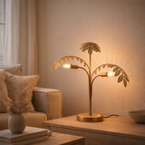 Lampe de table J-Line Palmier - métal - doré en situation