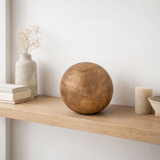 J -line Decoration Ball - Wood - Brown - Large en situation