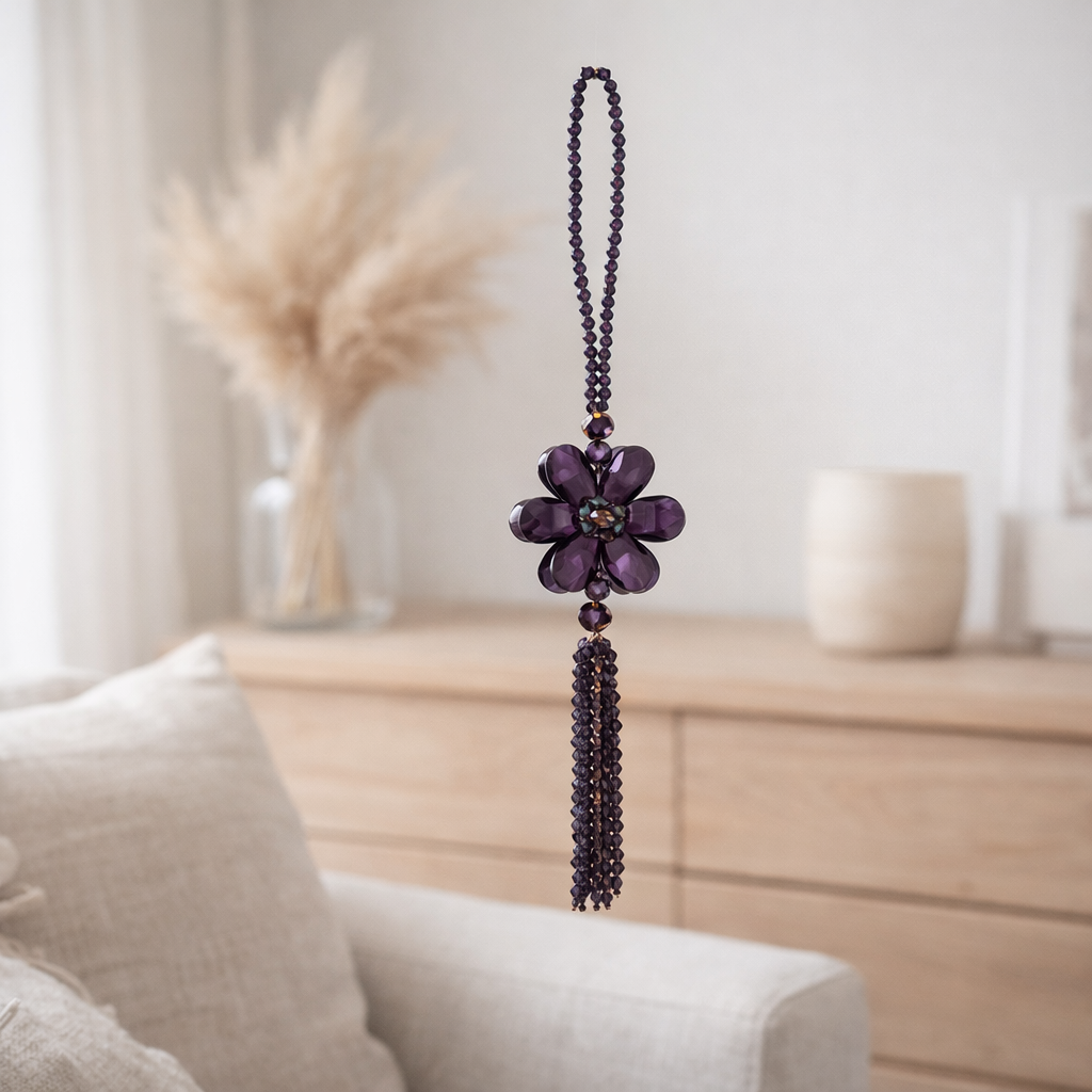 Suspension J-Line Pearl - plastique - violet - grand en situation