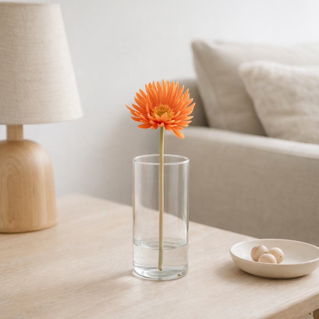 J-Line Gerbera Virgin Plastiek Orange en situation