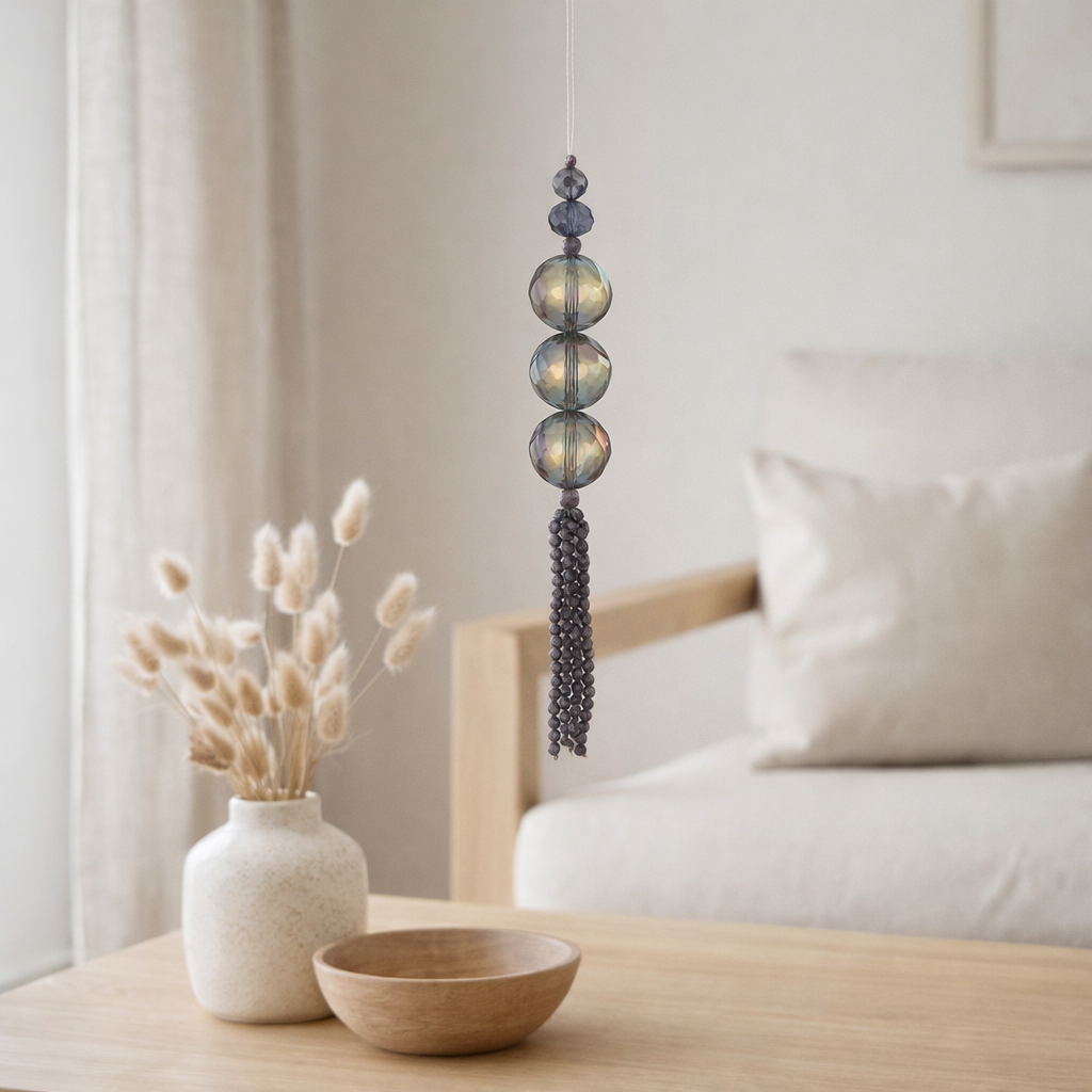 Suspension J-Line Pearl - plastique - violet - petit en situation