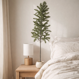 Branche de décoration J-Line Den Glitter - plastique - vert - grand en situation