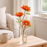 J-Line Fleur Marguerite Plastique Orange en situation