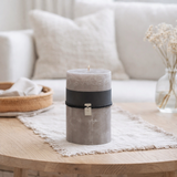 Bougie cylindrique J-Line Topo - gris - extra large - 95U en situation