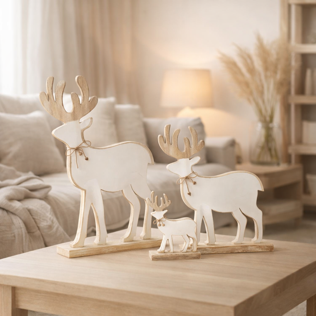 Des figurines de cerise J-Line Rendu sur Vift Mango - Wood - Blanc - Large en situation