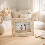 Cadre photo J-Line - cadre photo Nuye - coquillages - beige en situation