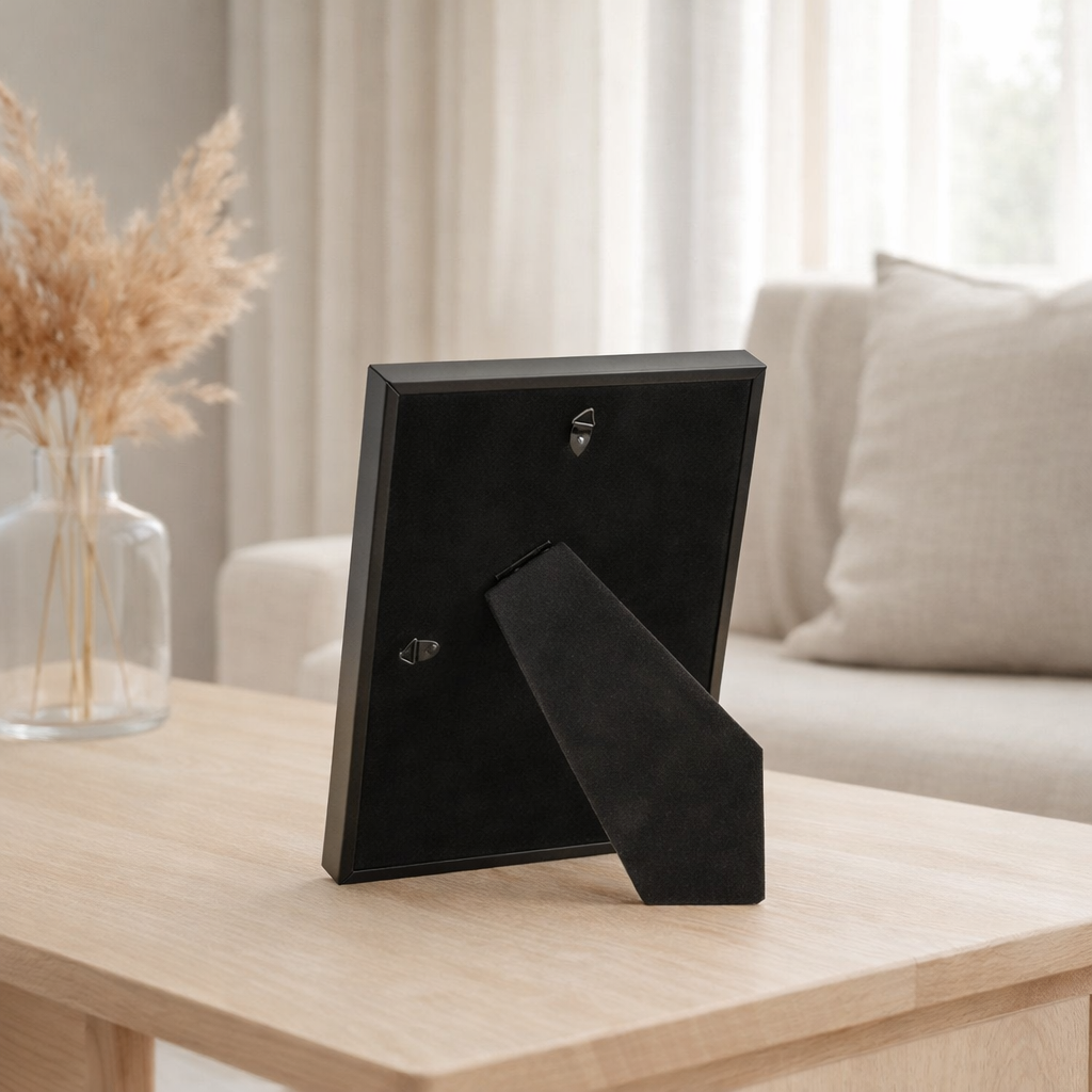 J-Line Cadre Photo Wide Board 13X18 Métal Noir Medium en situation