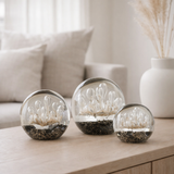 Presse-papier J-Line Fireworks - verre - or/noir - grand en situation