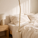 Branche de décoration J-Line Single Glitter - plastique - champagne en situation