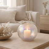 Lanterne J-Line Ball Pearl Effect - verre - violet - grand en situation