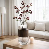 Branche décorative J-Line Berries Fine - plastique - rouge/vert - L en situation