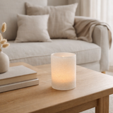 J -line Windlight Snowred - Verre - Blanc - Grand en situation