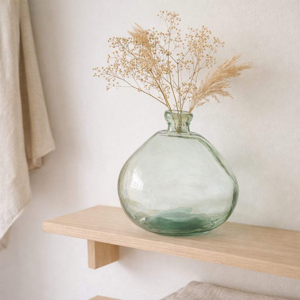 Vase J-Line Laura - Verre - Waterground - Ø 16 cm en situation