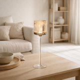 Photophore J-Line sur pied Arbres - verre - or - grand en situation