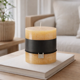 Bougie cylindrique J-Line - ocre - 64U en situation
