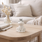 J -line Figure Frog Crown - Porcelaine - Blanc / Silver - Small en situation