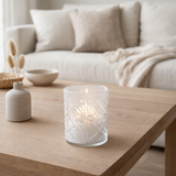 J -line Windlicht Santorini - Glass - Wit - Medium en situation