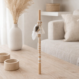 Bâton de décoration J-Line Boho Beach - bois - naturel en situation