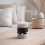 Bougie cylindrique J-Line - gris clair - M - 48U en situation