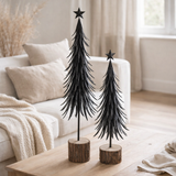 Sapin de Noël J-Line - métal - noir - petit en situation