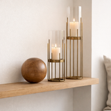 J -line Decoration Ball - Wood - Brown - Medium en situation
